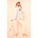 PRETTYLITTLETHING Off White Panelled High Neck Puffer Coat PRETTYLITTLETHING Off White Panelled High Neck Puffer Coat