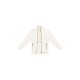 PRETTYLITTLETHING Off White Panelled High Neck Puffer Coat PRETTYLITTLETHING Off White Panelled High Neck Puffer Coat