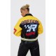 PRETTYLITTLETHING Yellow Faux Leather Motocross Racer Bomber Jacket PRETTYLITTLETHING Yellow Faux Leather Motocross Racer Bomber Jacket