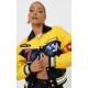 PRETTYLITTLETHING Yellow Faux Leather Motocross Racer Bomber Jacket PRETTYLITTLETHING Yellow Faux Leather Motocross Racer Bomber Jacket