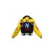PRETTYLITTLETHING Yellow Faux Leather Motocross Racer Bomber Jacket PRETTYLITTLETHING Yellow Faux Leather Motocross Racer Bomber Jacket