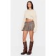 Oatmeal Chunky Knit Distressed Hem Crop Sweater Oatmeal Chunky Knit Distressed Hem Crop Sweater