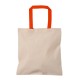 Cotton totes with colored handles Cotton totes with colored handles