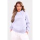 PRETTYLITTLETHING Grey Marl Oversized Sweat Hoodie PRETTYLITTLETHING Grey Marl Oversized Sweat Hoodie