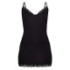 Black Lace Trim Jersey Nightie Black Lace Trim Jersey Nightie