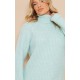 Sage Rolled Neck Super Chunky Knit Sweater Dress Sage Rolled Neck Super Chunky Knit Sweater Dress