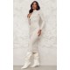 Stone Turtle Neck Knitted Bodycon Maxi Dress Stone Turtle Neck Knitted Bodycon Maxi Dress