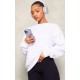 White Oversized Fitting Sweatshirt White Oversized Fitting Sweatshirt