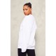 White Oversized Fitting Sweatshirt White Oversized Fitting Sweatshirt