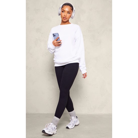 White Oversized Fitting Sweatshirt White Oversized Fitting Sweatshirt