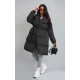 Maternity Black Oversized Collar Belted Longline Puffer Coat Maternity Black Oversized Collar Belted Longline Puffer Coat