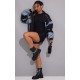 Black Ribbed Racer Neck Unitard Black Ribbed Racer Neck Unitard