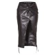 Black Faux Leather Twist Detail Front Midi Skirt Black Faux Leather Twist Detail Front Midi Skirt