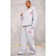 Grey Marl Cherry Print Oversized Wide Leg Sweatpants Grey Marl Cherry Print Oversized Wide Leg Sweatpants