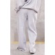 Grey Marl Cherry Print Oversized Wide Leg Sweatpants Grey Marl Cherry Print Oversized Wide Leg Sweatpants