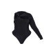 Plus Black Cut Out Ring Detail Long Sleeve Bodysuit Plus Black Cut Out Ring Detail Long Sleeve Bodysuit