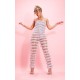 Silver Tassel Sequin Corset Bandeau Jumpsuit Silver Tassel Sequin Corset Bandeau Jumpsuit