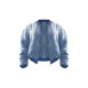 Vintage Mid Wash Quilted Oversized Denim Bomber Jacket Vintage Mid Wash Quilted Oversized Denim Bomber Jacket