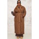 Plus Dark Brown Maxi Belted Quilted Coat Plus Dark Brown Maxi Belted Quilted Coat