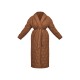 Plus Dark Brown Maxi Belted Quilted Coat Plus Dark Brown Maxi Belted Quilted Coat