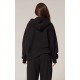 PRETTYLITTLETHING Black Premium Embroidered Zip Front Oversized Hoodie PRETTYLITTLETHING Black Premium Embroidered Zip Front Oversized Hoodie