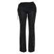 Shape Black Fold Over Ribbed Pants With Side Panel Detail Shape Black Fold Over Ribbed Pants With Side Panel Detail