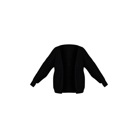 Black Chunky Knit Slouchy Cardigan Black Chunky Knit Slouchy Cardigan
