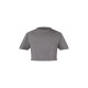 Cotton Charcoal Oversized Crop T-Shirt Cotton Charcoal Oversized Crop T-Shirt