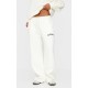 Cream Contrast Embroidered Saint Louis Low Rise Wide Leg Sweatpants Cream Contrast Embroidered Saint Louis Low Rise Wide Leg Sweatpants