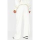 Cream Contrast Embroidered Saint Louis Low Rise Wide Leg Sweatpants Cream Contrast Embroidered Saint Louis Low Rise Wide Leg Sweatpants