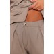 Taupe Woven Tailored Wide Leg Pleated Pants Taupe Woven Tailored Wide Leg Pleated Pants