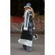 Black Faux Leather Oversized Lapel Borg Lined Belted Coat Black Faux Leather Oversized Lapel Borg Lined Belted Coat