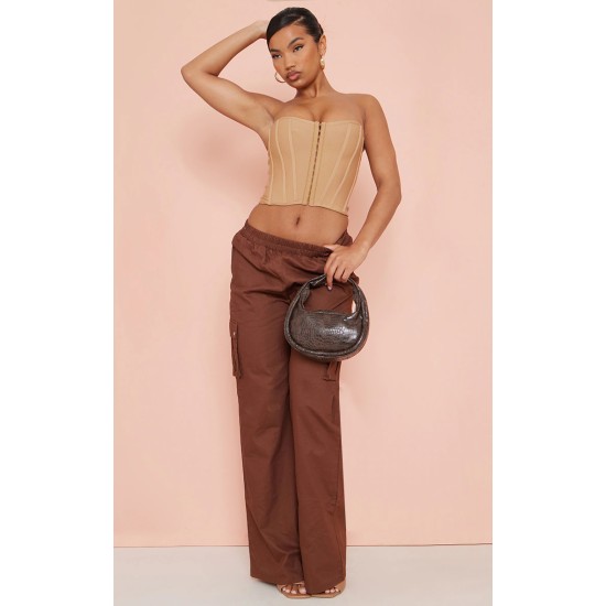Stone Bandage Hook And Eye Structured Corset Stone Bandage Hook And Eye Structured Corset