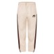 PRETTYLITTLETHING Cream Embroidered Contrast Panel Straight Leg Sweatpants PRETTYLITTLETHING Cream Embroidered Contrast Panel Straight Leg Sweatpants