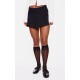 Black Tailored Woven Box Pleat Skater Skort Black Tailored Woven Box Pleat Skater Skort