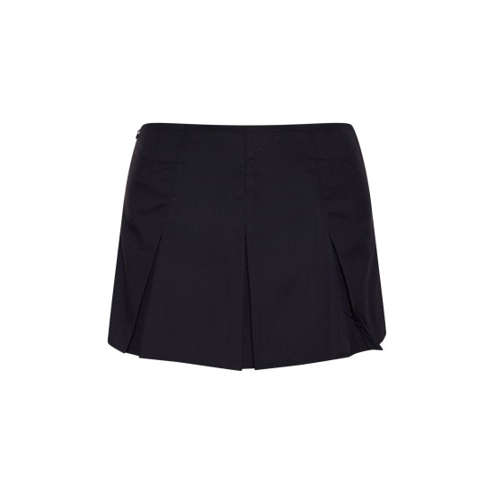 Black Tailored Woven Box Pleat Skater Skort Black Tailored Woven Box Pleat Skater Skort
