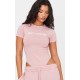 PRETTYLITTLETHING Light Pink Logo Short Sleeve Bodysuit PRETTYLITTLETHING Light Pink Logo Short Sleeve Bodysuit