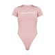 PRETTYLITTLETHING Light Pink Logo Short Sleeve Bodysuit PRETTYLITTLETHING Light Pink Logo Short Sleeve Bodysuit