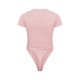 PRETTYLITTLETHING Light Pink Logo Short Sleeve Bodysuit PRETTYLITTLETHING Light Pink Logo Short Sleeve Bodysuit