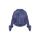 Shape Navy Embroidery Washed Zip Through Hoodie Shape Navy Embroidery Washed Zip Through Hoodie