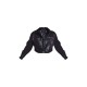 Black Faux Leather Pocket Detail Oversized Cropped Jacket Black Faux Leather Pocket Detail Oversized Cropped Jacket