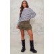 Khaki Twill Rara Mini Skirt Khaki Twill Rara Mini Skirt