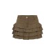 Khaki Twill Rara Mini Skirt Khaki Twill Rara Mini Skirt