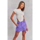 Purple Cargo Pocket Detail Micro Mini Skirt Purple Cargo Pocket Detail Micro Mini Skirt