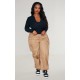 Plus Black Soft Touch V Neck Long Sleeve Top Plus Black Soft Touch V Neck Long Sleeve Top
