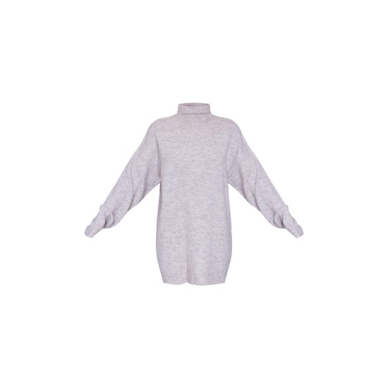 Stone Knitted Slouchy Sweater Dress Stone Knitted Slouchy Sweater Dress