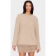 Taupe Eyelash Knit Super Oversized Sweater Taupe Eyelash Knit Super Oversized Sweater