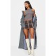 Dark Grey Ribbed Asymmetric Vest Top Dark Grey Ribbed Asymmetric Vest Top