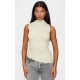 Stone High Neck Ruched Asymmetrical Long Top Stone High Neck Ruched Asymmetrical Long Top