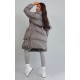 Maternity Grey Oversized Collar Belted Longline Puffer Maternity Grey Oversized Collar Belted Longline Puffer